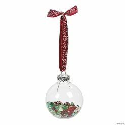 Best Sale ✔️ 2 1/2" DIY Clear Round ❄ Christmas Ornaments - 12 Pc. 😉 -Cheap Christmas Crafts Store 2 1 2 diy clear round christmas ornaments 12 pc 41 1348 a03