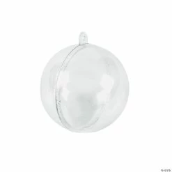 Promo 🛒 2 1/4" DIY Clear Ornaments - 72 Pc. 🎁
