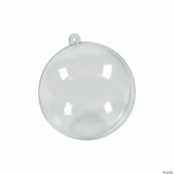 Best Sale 💯 3" DIY Medium Clear Ornaments - 12 Pc. 🔥