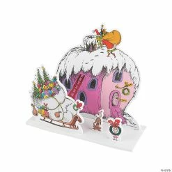 Buy 💯 3D Dr. Seuss™ The Grinch Whoville House Craft Kit - Makes 12 🧨