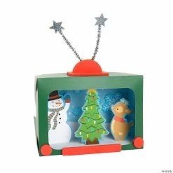 Budget ✔️ 3D Groovy TV 🔔 Christmas Scene Craft Kit - Makes 12 🎉