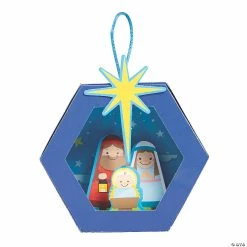 Cheapest 🔔 3D Nativity 🔔 Christmas Ornament Craft Kit - Makes 12 🔔