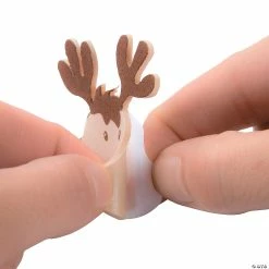Coupon ✨ 3D Reindeer Stable Craft Kit - Makes 12 🎁 -Cheap Christmas Crafts Store 3d reindeer stable craft kit makes 1213668922 a02