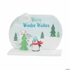 Promo 💯 3D Snowy Winter Scene Craft Kit - Makes 12 👍