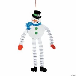 Outlet 🔥 Accordion Snowman Craft Kit - Makes 12 😀