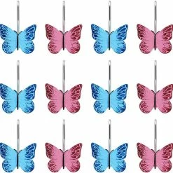 Best Pirce 💯 AGPTEK 12PCS Home Fashions Butterfly Anti Rust Pink and Blue 🌟