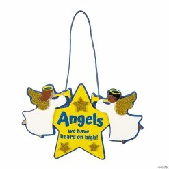 Brand new 😉 Angels We Have Heard on High Sign Craft Kit - Makes 12 ✔️