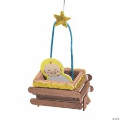 Budget 👍 Baby Jesus 3D 🔔 Christmas Ornament Craft Kit - Makes 12 🥰