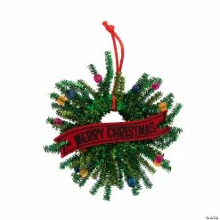 Deals ๐คฉ Beaded Chenille Stem Wreath Ornament Craft Kit - Makes 12 ๐ฏ