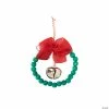 Cheapest 🎉 Beaded Jingle Bell Wreath Ornament Craft Kit - Makes 6 😉