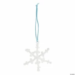 Outlet π Beaded Snowflake Ornament Kit - Makes 12 π―