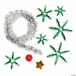 Deals 🔔 Beaded Tree ❄ Christmas Ornament Craft Kit - Makes 12 😉 -Cheap Christmas Crafts Store beaded tree christmas ornament craft kit makes 1213614656 a01