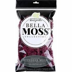 Brand new 💯 Bella Moss 1406121084 Preserved Reindeer Moss, Sangria, 80 cu in. 🎁