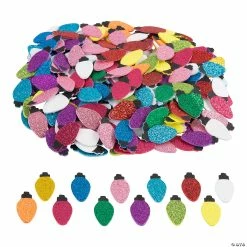 Deals 🤩 Bulk 🎄 Christmas Lights Self-Adhesive Foam Shapes - 300 Pc. 😉