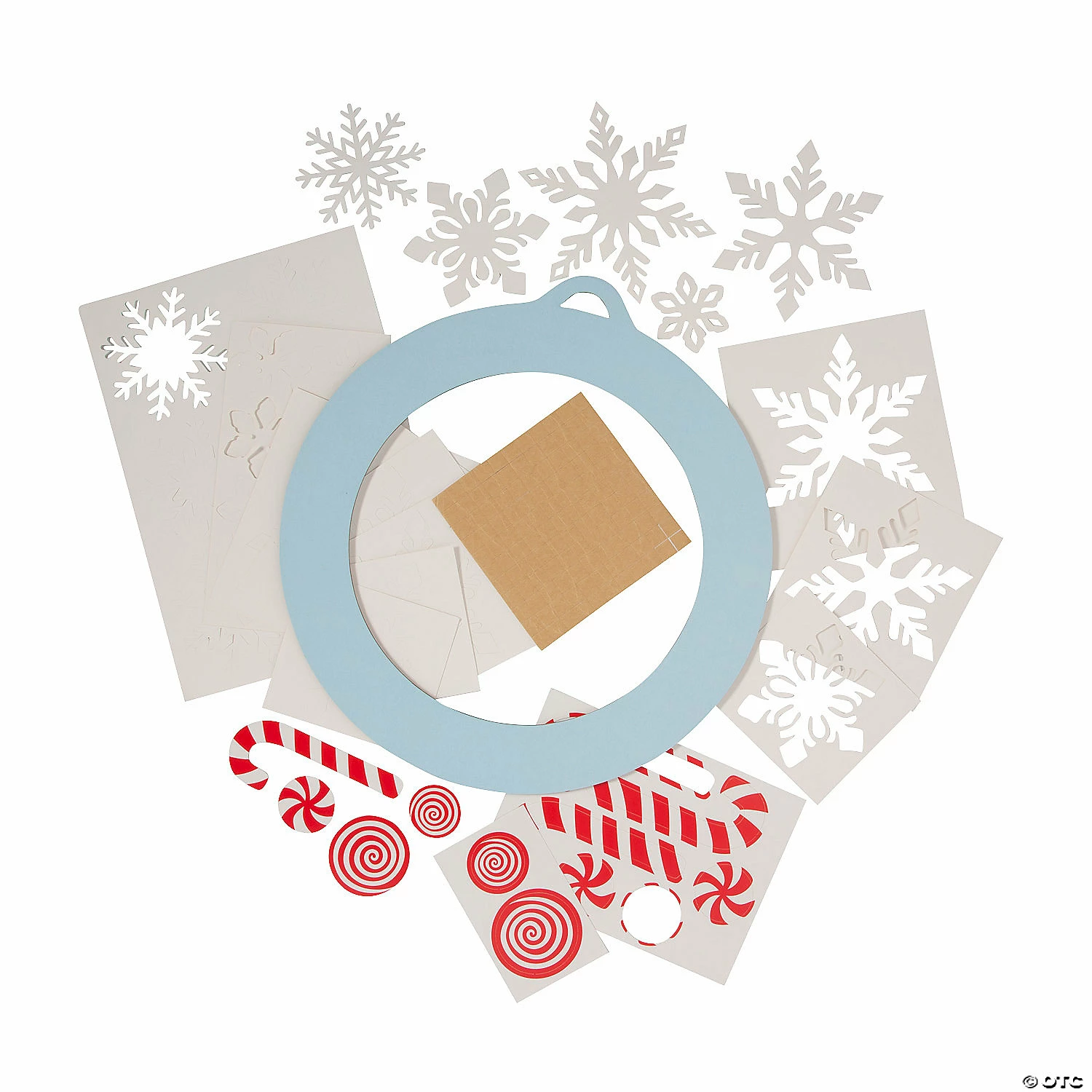 Hot Sale π Candy Cane & Snowflake Wreath Craft Kit - Makes 1 π 2 Hot Sale π Candy Cane & Snowflake Wreath Craft Kit - Makes 1 π - Image 2
