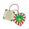Cheapest 👍 Candy Cane Heart Ornament Craft Kit - Makes 12 🧨