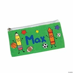 Deals 🌟 Canvas Pencil Cases - 12 Pc. 🤩