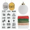 Buy 😍 Ceramic Bulb Ornaments with Faith Decals Kit - 12 🎁