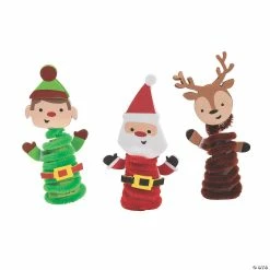 Brand new 😀 Chenille ❄ Christmas Finger Puppet Craft Kit - Makes 12 ❤️