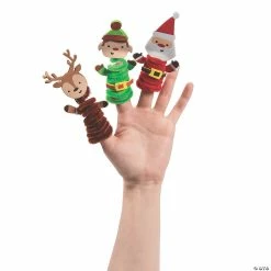 Brand new 😀 Chenille ❄ Christmas Finger Puppet Craft Kit - Makes 12 ❤️ -Cheap Christmas Crafts Store chenille christmas finger puppet craft kit makes 1213911387 a03