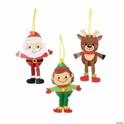 Cheap ✨ Christmas Character Clothespin Ornament Craft Kit - Makes 12 ✨