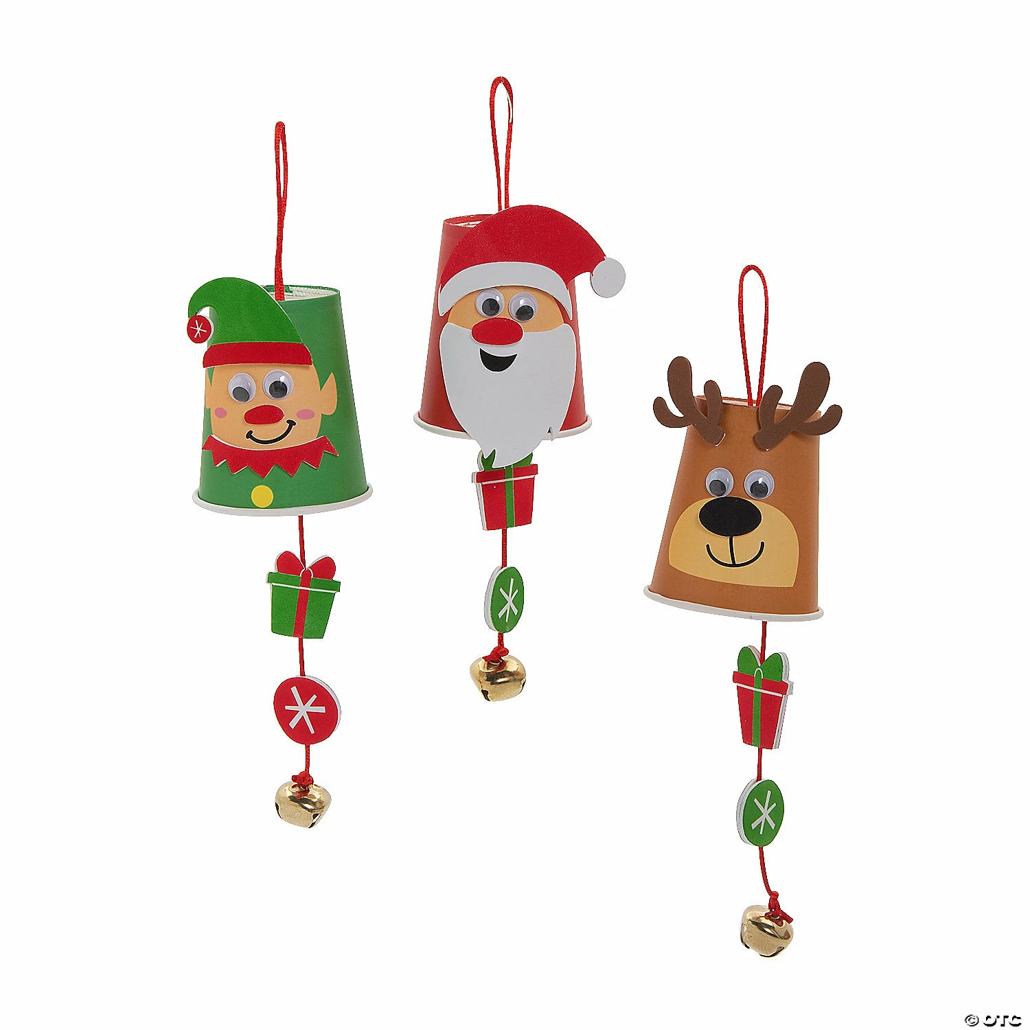 Budget ๐คฉ Christmas Character Cup with Hanging Bell Decoration Craft Kit - Makes 12 ๐ 1 Budget ๐คฉ Christmas Character Cup with Hanging Bell Decoration Craft Kit - Makes 12 ๐