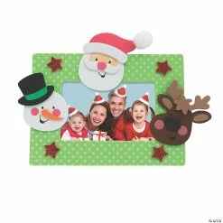 Coupon 😉 Christmas Character Picture Frame Magnet Craft Kit - Makes 12 ⭐