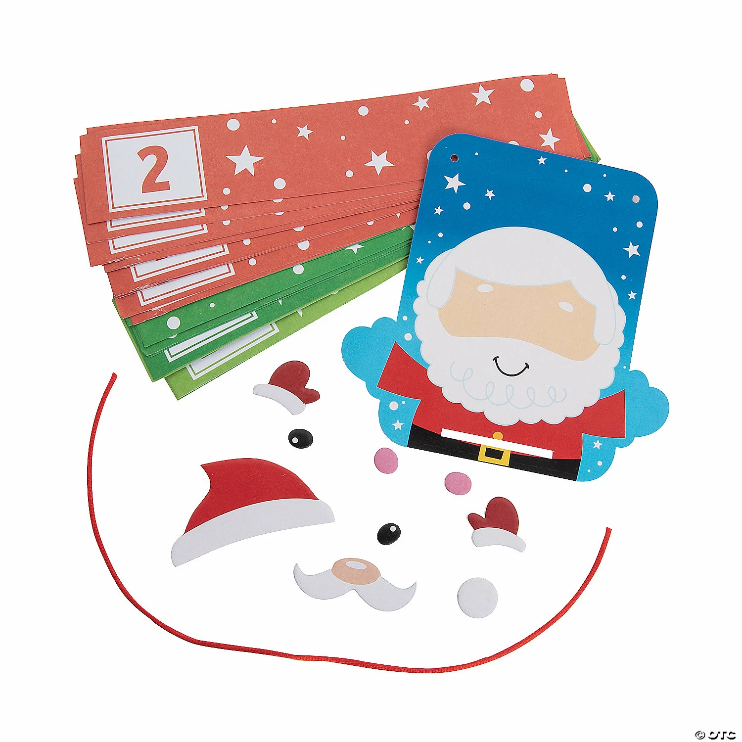 New π Christmas Countdown Paper Chain Craft Kit - Makes 12 π 2 New π Christmas Countdown Paper Chain Craft Kit - Makes 12 π - Image 2