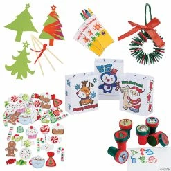 Best Pirce 👍 Christmas Craft Activity Bag Kit for 12 ✔️