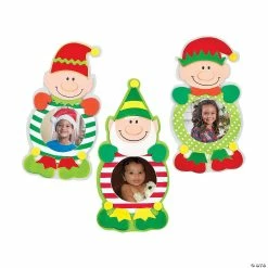 Cheap 😍 Christmas Elf Picture Frame Magnet Craft Kit - Makes 12 🥰