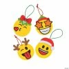 Best Pirce 🤩 Christmas Emoji Ornament Craft Kit - Makes 12 ❤️