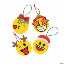 Best Pirce 🤩 Christmas Emoji Ornament Craft Kit - Makes 12 ❤️