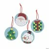 Buy 💯 Christmas Glitter Mosaic Ornament Craft Kit - Makes 12 🛒