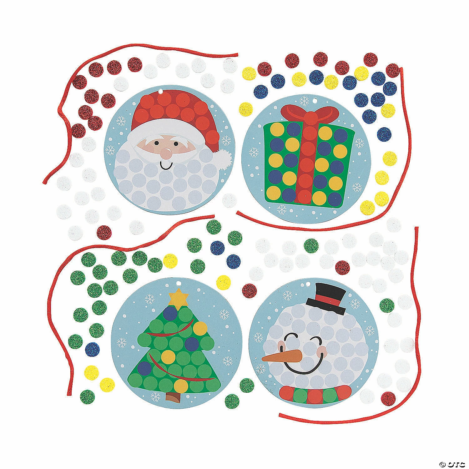 Buy π― Christmas Glitter Mosaic Ornament Craft Kit - Makes 12 π 2 Buy π― Christmas Glitter Mosaic Ornament Craft Kit - Makes 12 π - Image 2
