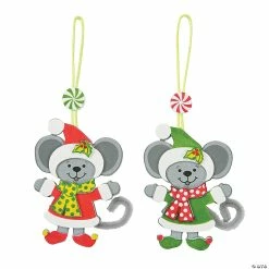 Cheap 🔥 Christmas Mice Ornament Craft Kit - Makes 12 ✔️