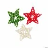 Best Sale 🔥 Christmas Mini Rattan Stars - 12 Pc. 🛒