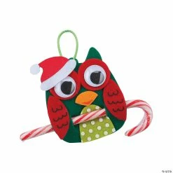 Budget 🎁 Christmas Owl 🍬 Candy Cane Ornament Craft Kit - Makes 24 😀