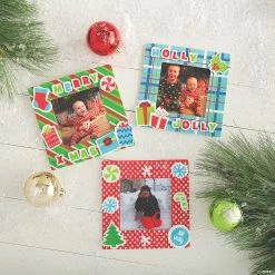 Coupon 😀 Christmas Picture Frame Magnet Craft Kit Assortment - Makes 24 💯 -Cheap Christmas Crafts Store christmas picture frame magnet craft kit assortment makes 2413714416 a04