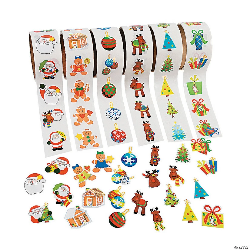 Brand new β¨ Christmas Rolls of Stickers Assortment - 600 Pc. π 1 Brand new β¨ Christmas Rolls of Stickers Assortment - 600 Pc. π