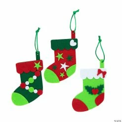 Discount ⭐ Christmas Stocking Ornament Craft Kit - Makes 12 😀