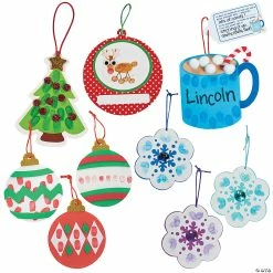 Best Pirce ❤️ Christmas Thumbprint Ornament Craft Kit Assortment – Makes 60 🛒