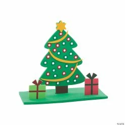 Outlet β Christmas Tree 3D Pony Bead Craft Kit - Makes 12 π