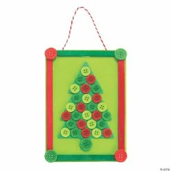 Coupon โค๏ธ Christmas Tree Button Frame Craft Kit - Makes 12 โญ