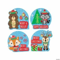 Coupon 🎉 Christmas Woodland Animal Magnet Craft Kit - Makes 12 😉
