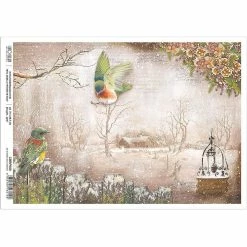 Discount 🌟 Ciao Bella Rice Paper A4 No Winter Lasts Forever ⌛