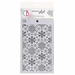 New 🔔 Ciao Bella Texture Stencil 5x8 Snowflakes ✨
