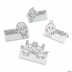 Best Pirce 🛒 Color Your Own 🎁 Christmas Place Cards - 24 Pc. 🔔