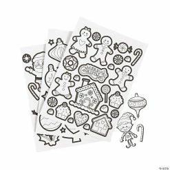 Cheapest π― Color Your Own π Christmas Sticker Sheets - 12 Pc. π―