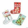 Promo ✨ Color Your Own 🎄 Christmas Stocking with Buttons Craft Kit - Makes 12 🧨