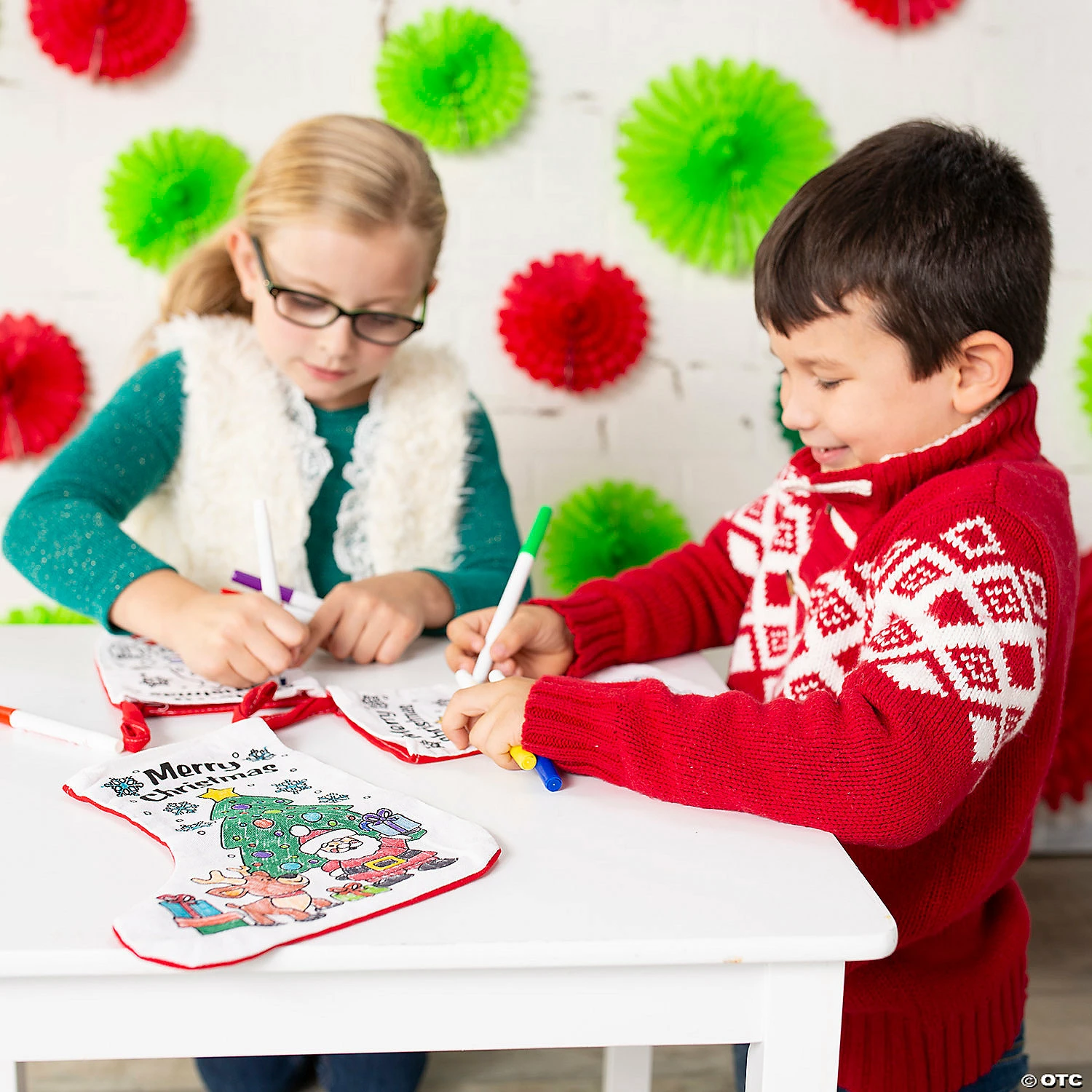 Best deal β Color Your Own π Christmas Stockings - 12 Pc. β 2 Best deal β Color Your Own π Christmas Stockings - 12 Pc. β - Image 2